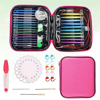 1 Set Detachable Circular Knitting Needles Set U-shaped Needle Set Knitting Accessories with Compass Ruler Scissors Mark Buckle
1 Set Detachable Circular Knitting Needles Set U-shaped Needle Set Knitting Accessories with Compass Ruler Scissors Mark Buckle