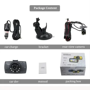 High Quality 2.4 Inch Driving Recorder Double Shot Before And After Double Shot Reverse Image with Suction Cup
High Quality 2.4 Inch Driving Recorder Double Shot Before And After Double Shot Reverse Image with Suction Cup