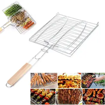 Non-stick BBQ Fish Clip Portable BBQ Grilling Basket Stainless Steel Barbecue Fish Clip Net Outdoor Camping Tools
Non-stick BBQ Fish Clip Portable BBQ Grilling Basket Stainless Steel Barbecue Fish Clip Net Outdoor Camping Tools