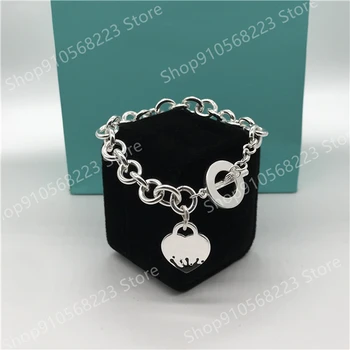 925 original 1:1 water drop black enamel sterling silver bracelet; classic micro-label; engagement anniversary
925 original 1:1 water drop black enamel sterling silver bracelet; classic micro-label; engagement anniversary