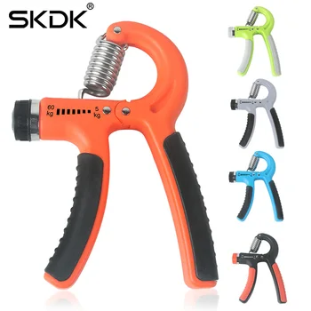 SKDK Fitness Hand Grip Adjustable Resistance 5-60Kg Men Finger Stretcher Exerciser Muscle Builder Hand Gripper
SKDK Fitness Hand Grip Adjustable Resistance 5-60Kg Men Finger Stretcher Exerciser Muscle Builder Hand Gripper