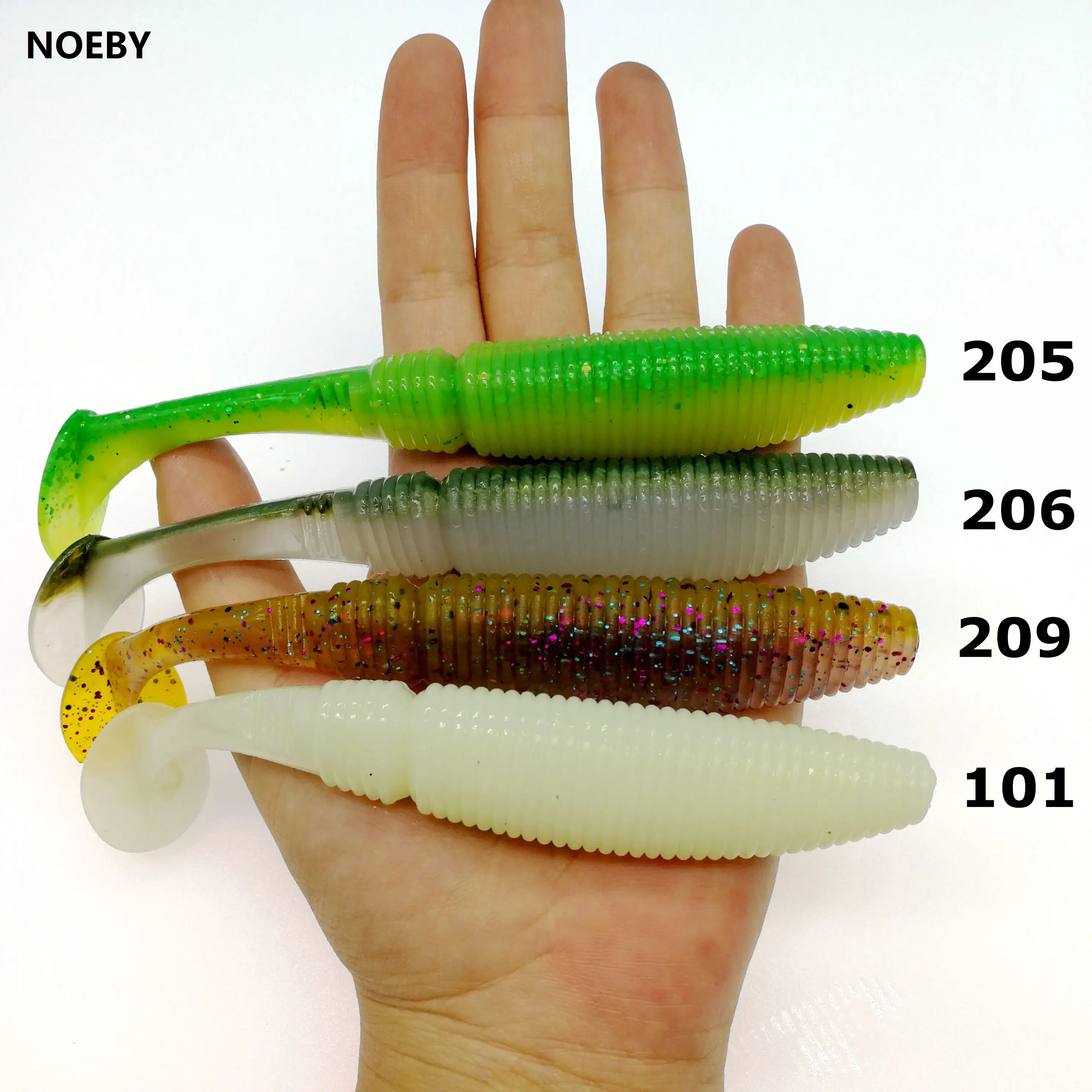 NOEBY 4 шт./лот большая Мягкая наживка 150 мм 27 5 г Т образный хвост рыболовная приманка