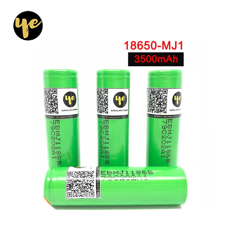 4 шт. MJ1 18650 INR18650MJ1 литий ионные аккумуляторы 3500 мАч разрядные батареи 10А ионная