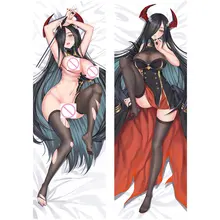 Jogo anime azur lane fronha capas azur lane dakimakura caso sexy meninas 3d dupla face cama abraçando corpo fronha al021b(China)
