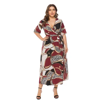 2020 Ladies Summer Fashion Collar Female Fat Dress Bohemian Plus Size Dress Temperament Maxi Dress
2020 Ladies Summer Fashion Collar Female Fat Dress Bohemian Plus Size Dress Temperament Maxi Dress