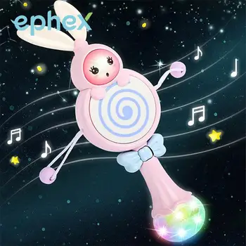 Ephex Lovely Rabbit Song Musical Rabbit Teether Educational Blue/Pink Gift Rabbit Baby Toy Carton Light Color Bed Sing
Ephex Lovely Rabbit Song Musical Rabbit Teether Educational Blue/Pink Gift Rabbit Baby Toy Carton Light Color Bed Sing