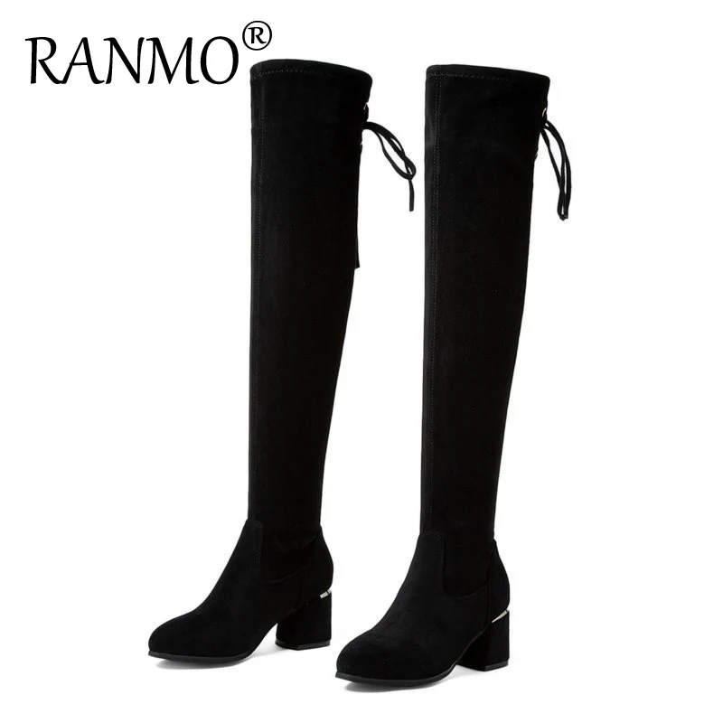 2020 new autumn and winter plus velvet warm over the knee boots thick heel high heel stretch thin boots large size women's boots
2020 new autumn and winter plus velvet warm over the knee boots thick heel high heel stretch thin boots large size women's boots