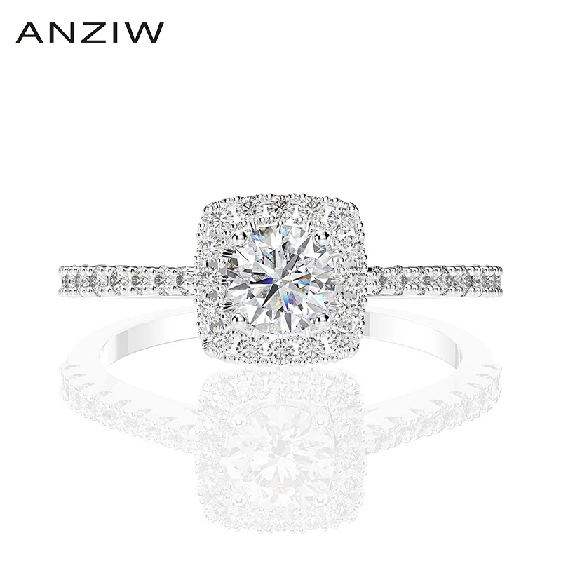 ANZIW Sterling Silver Round Cut Created SONA Diamond Classic Engagement Ring For Women Jewelry Gifts
ANZIW Sterling Silver Round Cut Created SONA Diamond Classic Engagement Ring For Women Jewelry Gifts
