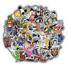 50 stuks Gemengde Cartoon Speelgoed Stickers voor Auto Styling Bike Motorcycle Telefoon Laptop Reisbagage Cool Funny Sticker Bomb JDM decals(China)