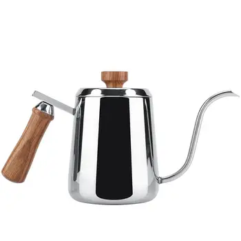 350ml Coffee Tea Pot 304 Stainless Steel Wooden Handle Long Narrow Gooseneck Spout Kettle Hand Drip Kettle Pour Over Coffee pot
350ml Coffee Tea Pot 304 Stainless Steel Wooden Handle Long Narrow Gooseneck Spout Kettle Hand Drip Kettle Pour Over Coffee pot