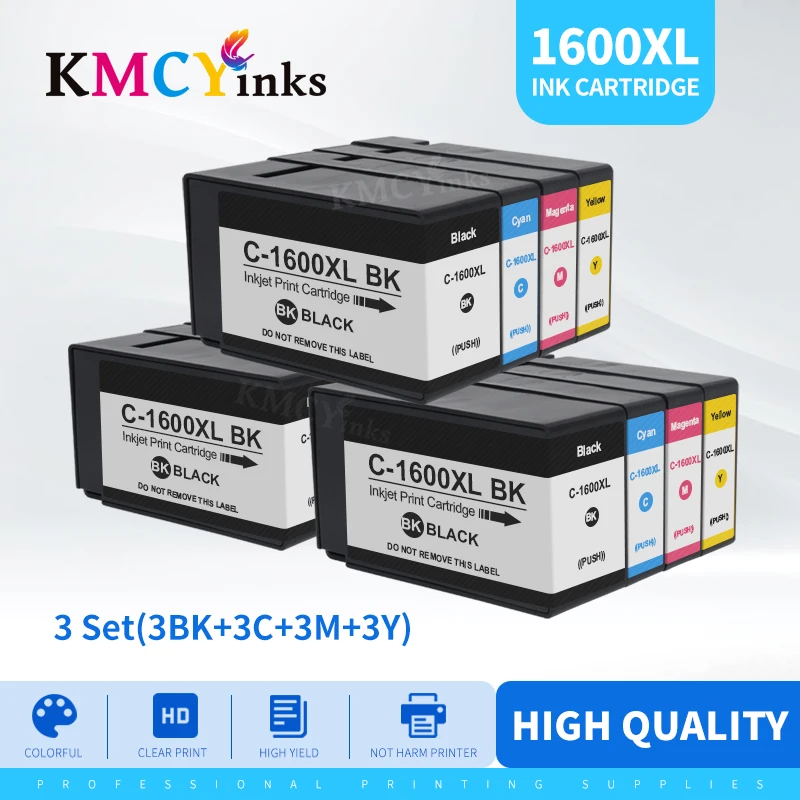 KMCYinks PGI1600 PGI-1600XL совместимый чернильный картридж PGI-1600 1600XL для принтеров Canon 1600 MAXIFY MB2060 MB2160 MB2360 MB2760
KMCYinks PGI1600 PGI-1600XL совместимый чернильный картридж PGI-1600 1600XL для принтеров Canon 1600 MAXIFY MB2060 MB2160 MB2360 MB2760