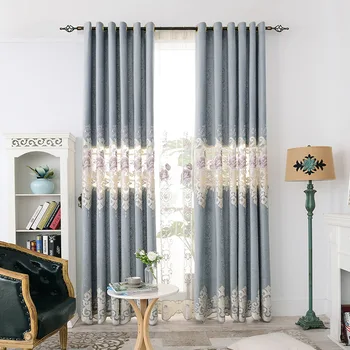 Modern and Simple European Style Flannel Embroidered Semi Shading Finished Curtain for Bedroom for Living Room
Modern and Simple European Style Flannel Embroidered Semi Shading Finished Curtain for Bedroom for Living Room