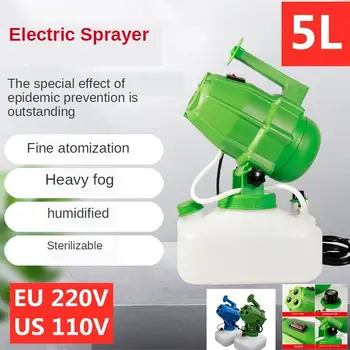 New 5L 1200W 110V 220V Electric Sprayer Fogger EU US 3 Hole high-power Disinfection Atomizer Sterilization 6 Fog Volume
New 5L 1200W 110V 220V Electric Sprayer Fogger EU US 3 Hole high-power Disinfection Atomizer Sterilization 6 Fog Volume
