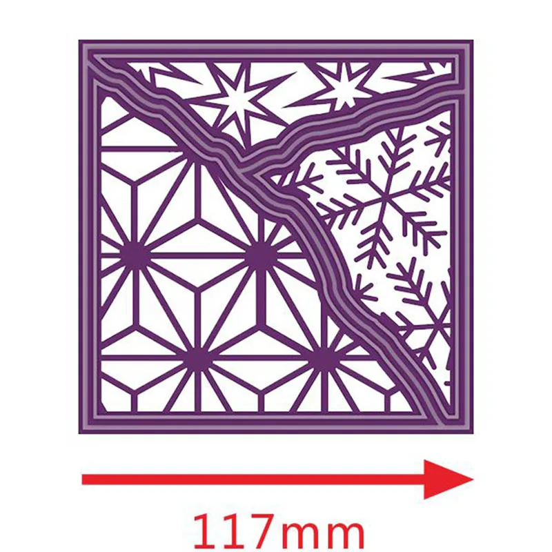 Metal Cutting Dies Snowflake Square Line Frame Decorate Cards Making Photo Album Stencils Scrapbooking Craft New Die Cut 2019
Metal Cutting Dies Snowflake Square Line Frame Decorate Cards Making Photo Album Stencils Scrapbooking Craft New Die Cut 2019