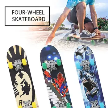 Popular 3 Style Maple Wood Four Wheel Scooter Teenagers Skate Board Deck Skateboard High Speed Longboard Complete Skateboard
Popular 3 Style Maple Wood Four Wheel Scooter Teenagers Skate Board Deck Skateboard High Speed Longboard Complete Skateboard