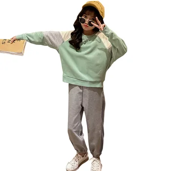 Girls Clothes Patchwork Sweatshirt + Pants 2PCS Girls Tracksuit Long Sleeve Cotton Kids Clothes Girl Spring Sport Suit For Girls
Girls Clothes Patchwork Sweatshirt + Pants 2PCS Girls Tracksuit Long Sleeve Cotton Kids Clothes Girl Spring Sport Suit For Girls