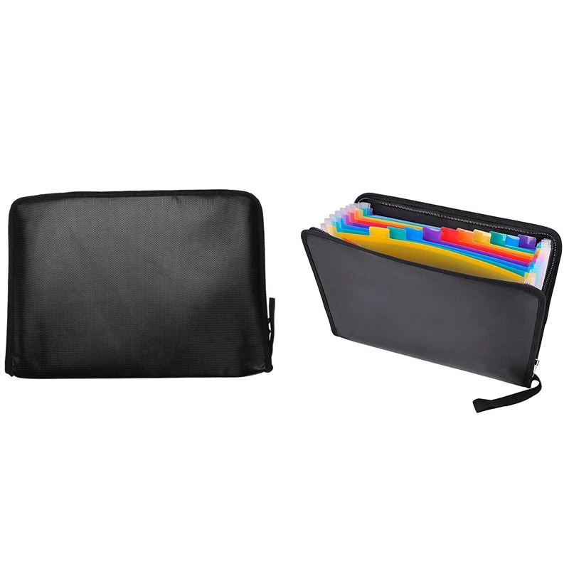 2 Pcs Folder Organizer Water Resistant Fireproof File Folder Letter Size Waterproof Money Document Bag, A & B
2 Pcs Folder Organizer Water Resistant Fireproof File Folder Letter Size Waterproof Money Document Bag, A & B