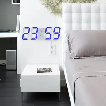 Smart Home Digital Clock 3D LED Nightlight Display Living Room Wall Mounted LED Monitor Time Date Celsius Alarm Clock Display
Smart Home Digital Clock 3D LED Nightlight Display Living Room Wall Mounted LED Monitor Time Date Celsius Alarm Clock Display