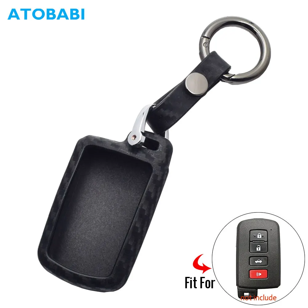 Carbon Silicone Car Key Case For Toyota Camry Sienna Smart Keyless Remote Fob Cover Keychain Protector Keys Bag Auto Accessories
Carbon Silicone Car Key Case For Toyota Camry Sienna Smart Keyless Remote Fob Cover Keychain Protector Keys Bag Auto Accessories