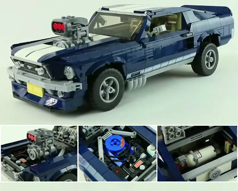 New 1684 PCS Creator Expert Ford Mustang 1967 GT500 Legoing 10265 Set Building Blocks Bricks Assembled DIY Toys Birthday Gifts
New 1684 PCS Creator Expert Ford Mustang 1967 GT500 Legoing 10265 Set Building Blocks Bricks Assembled DIY Toys Birthday Gifts