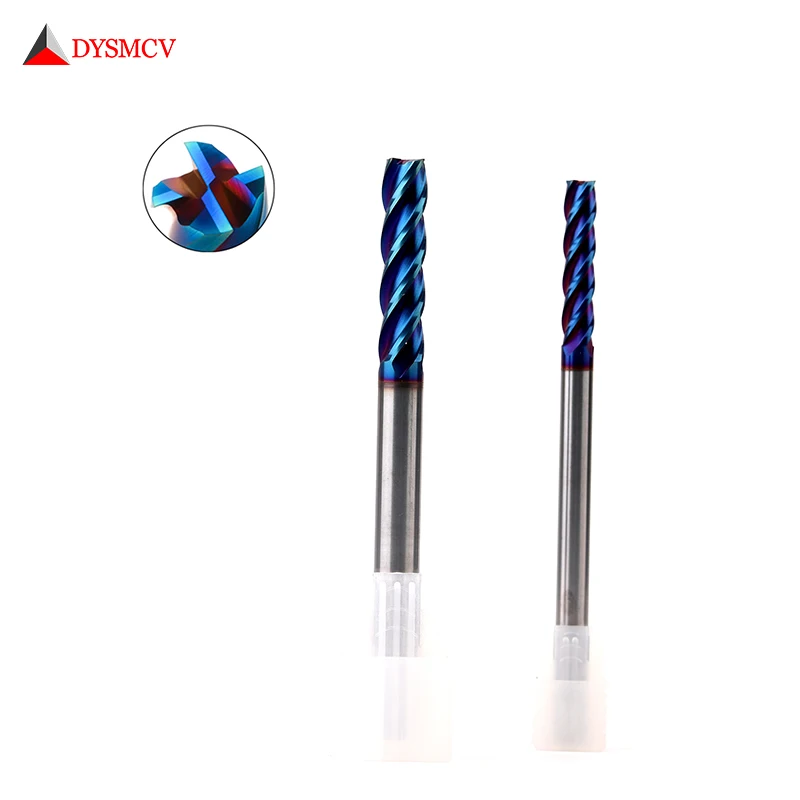 HRC65 6mm End Mill Extra Long 100mm 4Flute D6*100L Solid Carbide Fat End Mills Straight Shank Blue Coated Milling Cutter Tool
HRC65 6mm End Mill Extra Long 100mm 4Flute D6*100L Solid Carbide Fat End Mills Straight Shank Blue Coated Milling Cutter Tool