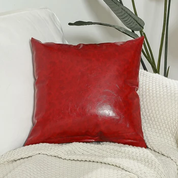 Solid Color PU Leather Cushion Covers For Color Decor Home Pu Decorative Leather Solid Covers Office/car/sofa/throw Pillow
Solid Color PU Leather Cushion Covers For Color Decor Home Pu Decorative Leather Solid Covers Office/car/sofa/throw Pillow