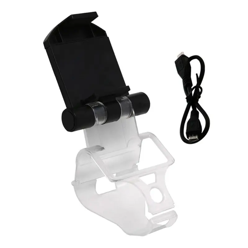 Mobile Phone Smart Clip Clamp Holder Stand Bracket for PS4 Slim Pro Game Controller with USB Data Cable
Mobile Phone Smart Clip Clamp Holder Stand Bracket for PS4 Slim Pro Game Controller with USB Data Cable