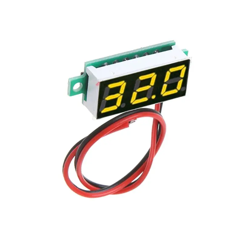 0.28 Inch DC 2.5V-30V 2 Wires Mini Digital Voltmeter Voltage Tester Meter LED Screen Electronic Parts
0.28 Inch DC 2.5V-30V 2 Wires Mini Digital Voltmeter Voltage Tester Meter LED Screen Electronic Parts