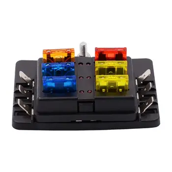 6-way high quality waterproof and dustproof blade fuse box with LED warning light kit for car truck ship 12V 32v G6KC 
6-way high quality waterproof and dustproof blade fuse box with LED warning light kit for car truck ship 12V 32v G6KC