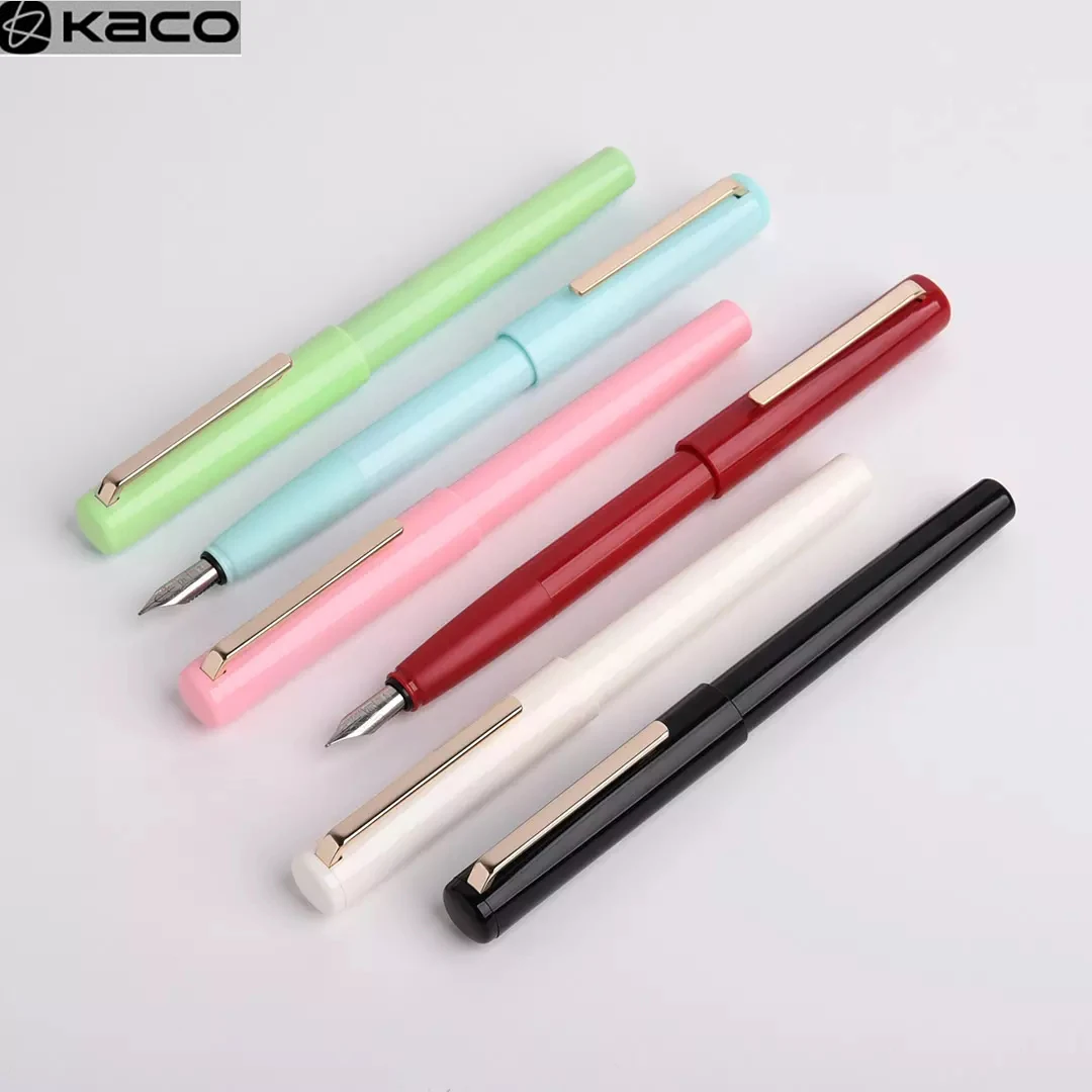 

Youpin Kaco MELLOW Fountain Pen Colorful Calligraphy Writing Pens EF Nib Smooth Writing for Students Business Office