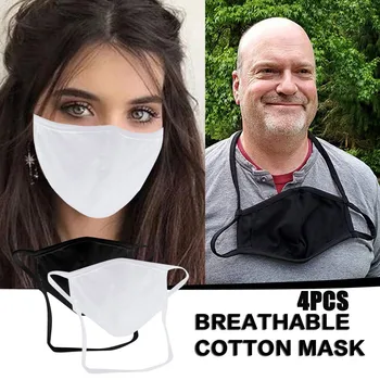 4PCS Polyester Washable Reusable Face Mask Fashion Breathing Adult Solid Adjustable Lanyard Mouth Mask With Design Mascarillas 
4PCS Polyester Washable Reusable Face Mask Fashion Breathing Adult Solid Adjustable Lanyard Mouth Mask With Design Mascarillas