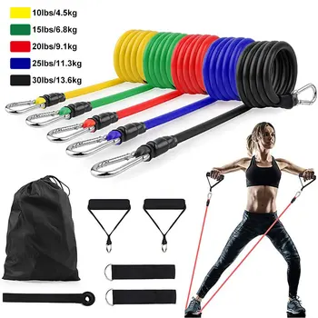 11Pcs/Set Latex Resistance Bands Crossfit Training Exercise Yoga Tubes Pull Rope Rubber Expander Elastic Bands Fitness Equipment
11Pcs/Set Latex Resistance Bands Crossfit Training Exercise Yoga Tubes Pull Rope Rubber Expander Elastic Bands Fitness Equipment