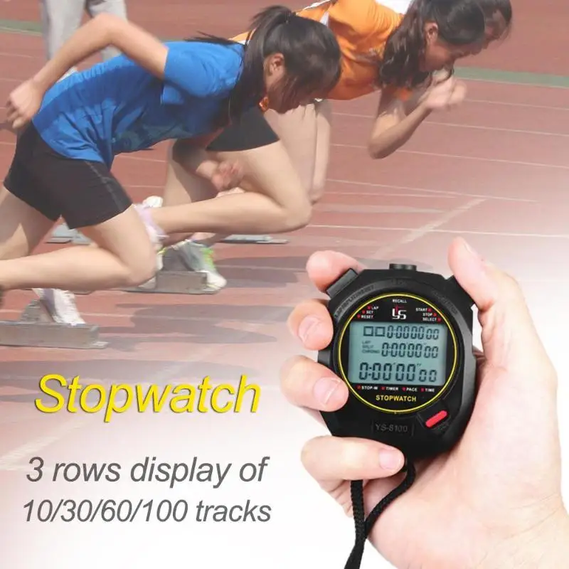 Classic Digital Professional Handheld LCD Chronograph Sports Stopwatch Timer Track and Field Training Running Timer
Classic Digital Professional Handheld LCD Chronograph Sports Stopwatch Timer Track and Field Training Running Timer