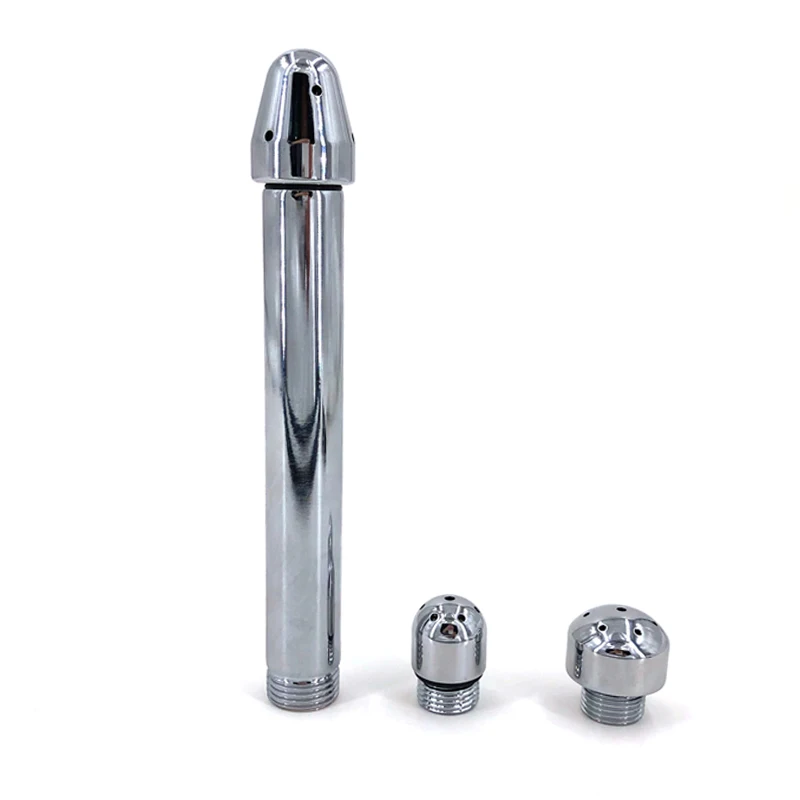 

3 Styles Head Stainless steel Bidet Faucets Rushed Anal Douche Shower Cleaning Enemator Enema Metal Anal Cleaner Butt Plugs Tap