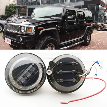 4 Inch Round Led Fog Light Headlight 30W Projector lens With Halo DRL Lamp Offroad for Hummerr H2 2003-09
4 Inch Round Led Fog Light Headlight 30W Projector lens With Halo DRL Lamp Offroad for Hummerr H2 2003-09