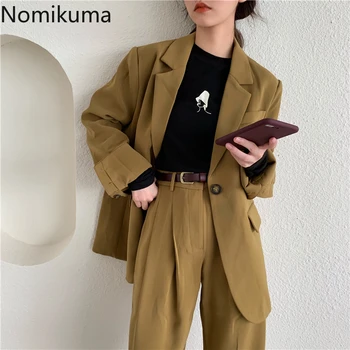 Nomikuma Korean Vintage 2 Piece Outfits Women Casual Fashion Blazer Straight Loose Suit Pants 2020 New Two Pieces Set 3a685
Nomikuma Korean Vintage 2 Piece Outfits Women Casual Fashion Blazer Straight Loose Suit Pants 2020 New Two Pieces Set 3a685
