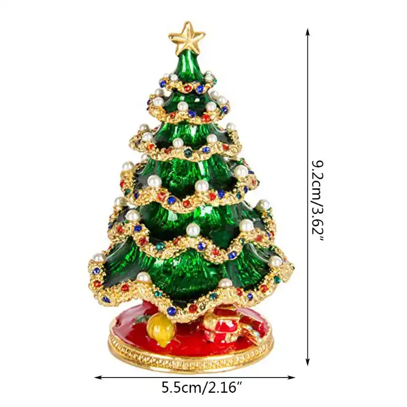 christmas tree trinket box,jewelry organizer jewelry trinket box