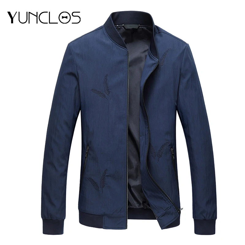 Yunclos Men's Zip Jacket Embroidery Coat For Spring/Winter Asian Size Casual Slim Jacket Comfortable Sofe Male Overcoat
Yunclos Men's Zip Jacket Embroidery Coat For Spring/Winter Asian Size Casual Slim Jacket Comfortable Sofe Male Overcoat