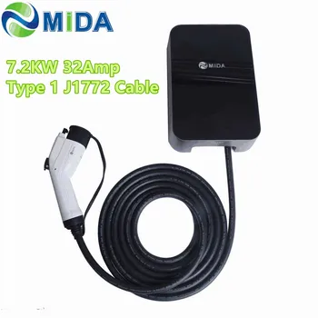 Wallbox 1Phase 32Amp 7.2KW Type 1 EV Charger Station Electric Car Charging Station with SAE J1772 Plug EV Charging Cable
Wallbox 1Phase 32Amp 7.2KW Type 1 EV Charger Station Electric Car Charging Station with SAE J1772 Plug EV Charging Cable