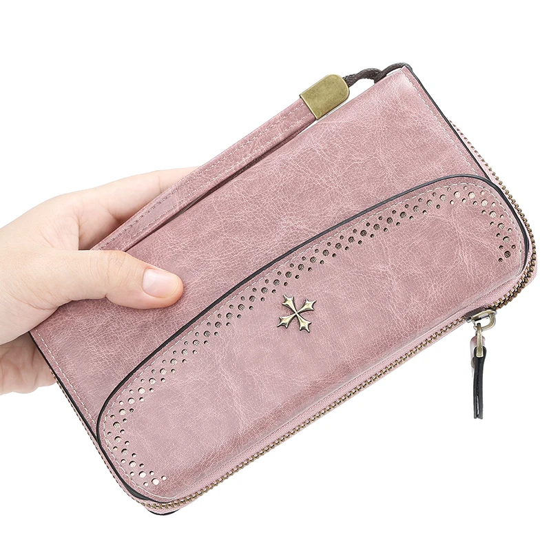 Fashion Women Wallet PU Leather Handbag Leisure with with Clasp Korean Grils Wallet Female Flower Long Huge Capacity Wallets
Fashion Women Wallet PU Leather Handbag Leisure with with Clasp Korean Grils Wallet Female Flower Long Huge Capacity Wallets