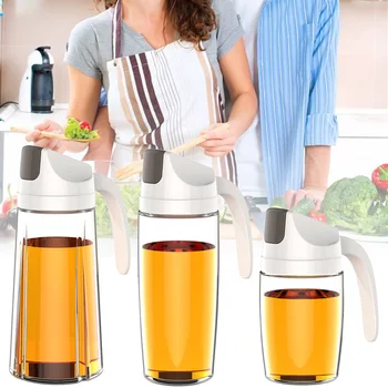 Automatic Opening and Closing Oil Bottle Transparent Dust-proof And Leak-proof Condiment Container Kitchen Cooking Implement
Automatic Opening and Closing Oil Bottle Transparent Dust-proof And Leak-proof Condiment Container Kitchen Cooking Implement