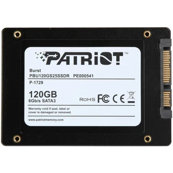 SSD Patriot Burst PBU120GS25SSDR SSD, 2.5 ", 120GB, SATA-III, read: 560 Mb / s, write: 540 Mb / s, TLC 3D NAND, TRIM, NCQ, buffer: 32MB
SSD Patriot Burst PBU120GS25SSDR SSD, 2.5 ", 120GB, SATA-III, read: 560 Mb / s, write: 540 Mb / s, TLC 3D NAND, TRIM, NCQ, buffer: 32MB