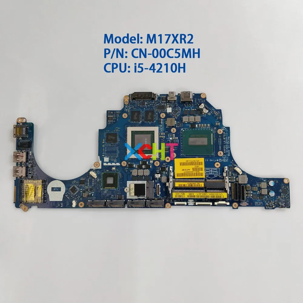 

CN-00C5MH 00C5MH 0C5MH AAP20 LA-B753P w I5-4210H CPU GTX970M GPU for Dell M17X R2 NoteBook PC Laptop Motherboard Mainboard