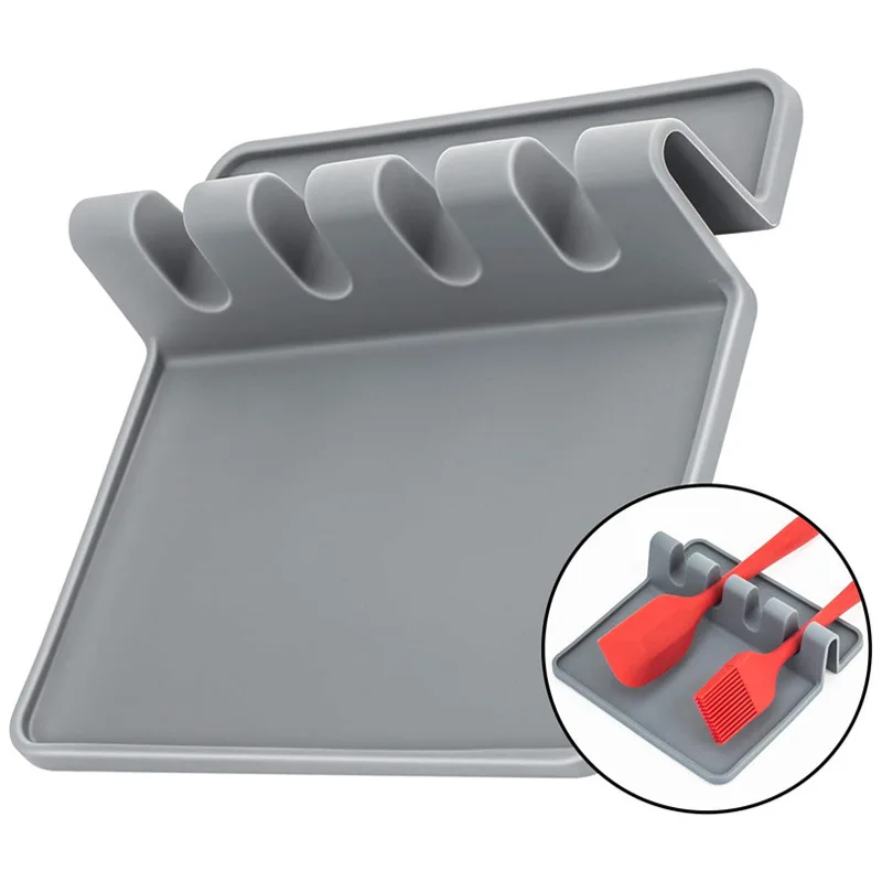 Food Grade Silica Gel Cutlery Shelf Pot Shovel Spoon Pad Kitchen Storage and Arrangement of Kitchen Accessories
Food Grade Silica Gel Cutlery Shelf Pot Shovel Spoon Pad Kitchen Storage and Arrangement of Kitchen Accessories