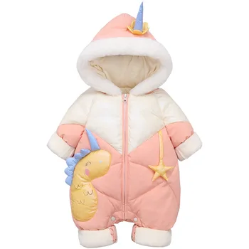 2020 Plus Velvet Winter Baby Girl Romper Cartoon Dinosaur Hooded Newborn Down Overall Coat Toddler Girl Jumpsuit Snowsuit
2020 Plus Velvet Winter Baby Girl Romper Cartoon Dinosaur Hooded Newborn Down Overall Coat Toddler Girl Jumpsuit Snowsuit