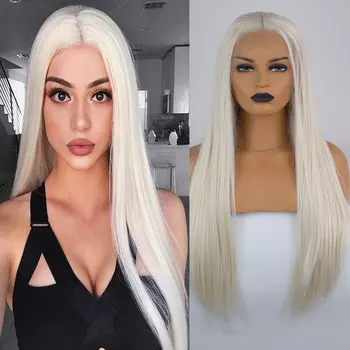 Bomshell Creamy-white 13*3 Synthetic Lace Front Wig Without Glue Heat-resistant Fiber Silk Straight Hair Wig Ladies Fashion Wig
Bomshell Creamy-white 13*3 Synthetic Lace Front Wig Without Glue Heat-resistant Fiber Silk Straight Hair Wig Ladies Fashion Wig