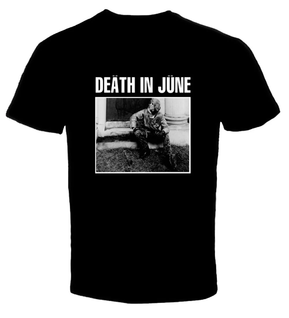 DEATH IN JUNE народная панк группа Дуглас Пирс Черная Мужская Футболка размер S 5XL