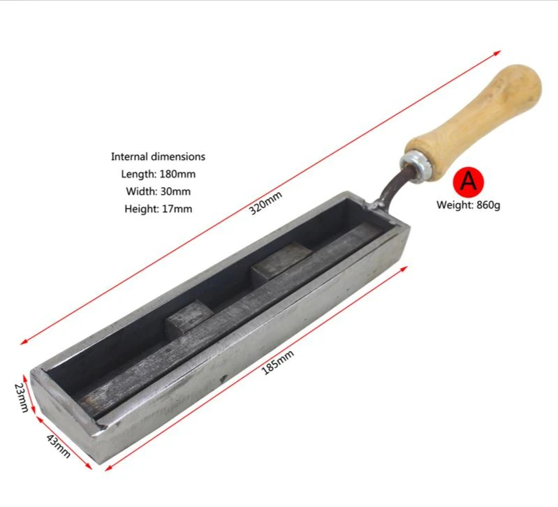 Gold Silver Metal Molding Groove Ingot Mould Jewelry Tools Size Adjustable Gold Bar Mold Goldsmith Equipment Forming Trough
Gold Silver Metal Molding Groove Ingot Mould Jewelry Tools Size Adjustable Gold Bar Mold Goldsmith Equipment Forming Trough