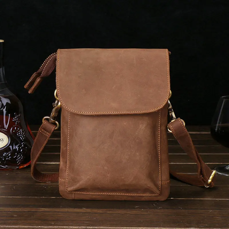 Crazy Horse Leather Shoulder Bag Men Messenger Phone Bag Purse Fanny Waist Packs Bum Bag Leg Cigarette Pouch Male Travel Handbag
Crazy Horse Leather Shoulder Bag Men Messenger Phone Bag Purse Fanny Waist Packs Bum Bag Leg Cigarette Pouch Male Travel Handbag