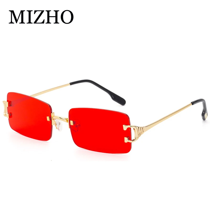 MIZHO Fashion Rectangular Sunglasses Rimless Mens Luxury Brand Designer Shades Large Bar Metal UV400 Blue Glasses Womens
MIZHO Fashion Rectangular Sunglasses Rimless Mens Luxury Brand Designer Shades Large Bar Metal UV400 Blue Glasses Womens